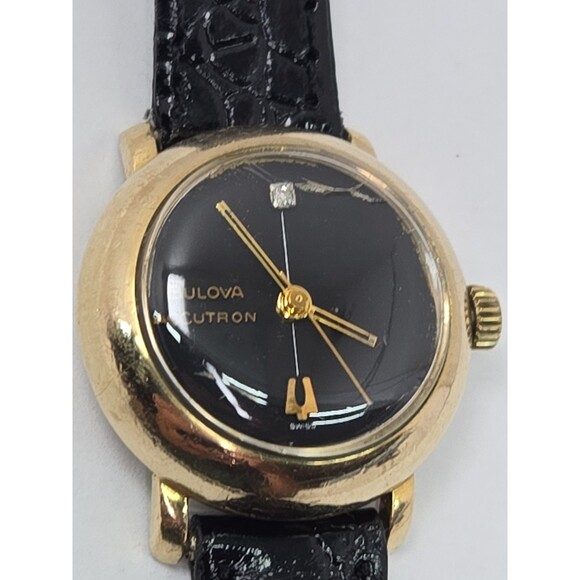 Vintage 1974 Bulova Accutron Womens Diamond Dial 10K RGP Tuning Fork Watch -Read main image 5